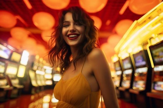 Tampilan grid permainan slot dan kategori olahraga langsung di aplikasi yuhuslot
